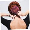 Baluue 5pcs Rosy Invisible Hair Nets for Elegant Bun Cover Breathable Hair Accessories for Women Girls for Ballet and Everyday Styles view 4