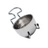 Didiseaon Shaving Men Stainless Steel Bowl and Stand Unique Design for Organized Wet Shaving Grooming Accessory for Fathers and Boyfriends view 1