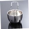 Didiseaon Shaving Men Stainless Steel Bowl and Stand Unique Design for Organized Wet Shaving Grooming Accessory for Fathers and Boyfriends view 2