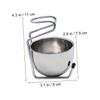 Didiseaon Shaving Men Stainless Steel Bowl and Stand Unique Design for Organized Wet Shaving Grooming Accessory for Fathers and Boyfriends view 3
