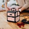 BYOOTIQUE Makeup Travel Organizer Cosmetic Train Case with Mirror 2-Tier Trays Nail Travel Case Lockable Jewelry Box False Eyelash Storage for Nail Tech Cosmetologist Barbershop,CoyoteButtes Dusk view 3
