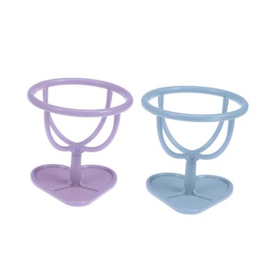 Baluue 3pcs Makeup Sponge Holder Rack Powder Puff Storage Shelf for Drying and Organizing Beauty Tools Random Design for Makeup Lovers