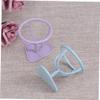 Baluue 3pcs Makeup Sponge Holder Rack Powder Puff Storage Shelf for Drying and Organizing Beauty Tools Random Design for Makeup Lovers view 3