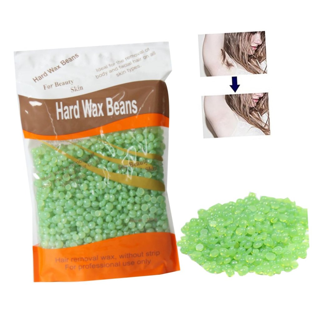 NOLITOY 300g Painless Hair Removal Hard Wax Beans No Strips Required Easy to Use Suitable for Skin Types for Depilatory Waxing