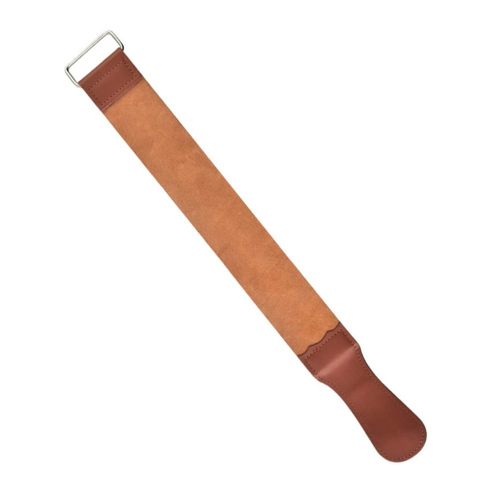 TOVINANNA Razor Strop for Shaving Dual-sided Leather Strap for Straight Razors Shavers Durable High-efficiency Sharpening Tool for Home Barber Use Grooming Enthusiasts