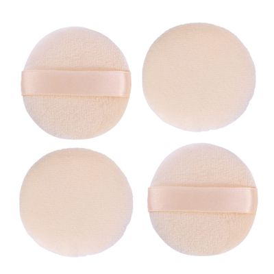 NOLITOY 4pcs Makeup Powder Puff Gentle Loose Powder Sponge for Smooth Foundation Application for Salon and Home Use Easy to