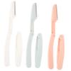 NOLITOY 6pcs Portable Eyebrow Razor Kit for Women Precision Shaving Trimmer for Facial Hair Eyebrow Grooming and Detail Work Design for Safe Storage Random Colors view 1