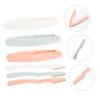 NOLITOY 6pcs Portable Eyebrow Razor Kit for Women Precision Shaving Trimmer for Facial Hair Eyebrow Grooming and Detail Work Design for Safe Storage Random Colors view 2