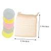 Baluue 5pcs Soft Double-Sided Cleaning Pads Cotton Makeup Remover Pads Drawstring Bag for Easy Storage Random Color view 3