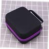 Baluue Portable Essential Oil Storage Bag Large Capacity Travel Case with Shockproof Padding and Double Zipper for Perfume Lipstick and Oil Bottles Lightweight and Compact Organizer for Women Purple view 2