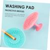 Mikinona 3pcs Makeup Brush Cleaning Pad Silicone Brush Cleaner Mat Reusable Cup view 2
