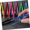 TOVINANNA 30pcs Disposable Eyebrow Tweezers Small Brow Clip for Women Plastic Tweezers for Trimming Portable and Easy to Use view 2