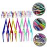 TOVINANNA 30pcs Disposable Eyebrow Tweezers Small Brow Clip for Women Plastic Tweezers for Trimming Portable and Easy to Use view 3