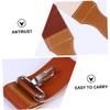 HONMEET Leather Razor Strop for Straight Razor Sharpening Durable Dual-sided Cowhide Strop with Convenient Hanging Buckle for Home Professional Use view 4