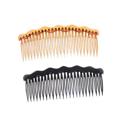 Baluue 4pcs Plastic Hair Combs for Women and Girls Simple Comb Black and Coffee Essential Hair Accessories for Daily Use and Styling