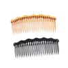 Baluue 4pcs Plastic Hair Combs for Women and Girls Simple Comb Black and Coffee Essential Hair Accessories for Daily Use and Styling view 1