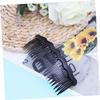 Baluue 4pcs Plastic Hair Combs for Women and Girls Simple Comb Black and Coffee Essential Hair Accessories for Daily Use and Styling view 2