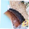Baluue 4pcs Plastic Hair Combs for Women and Girls Simple Comb Black and Coffee Essential Hair Accessories for Daily Use and Styling view 3
