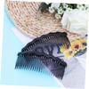 Baluue 4pcs Plastic Hair Combs for Women and Girls Simple Comb Black and Coffee Essential Hair Accessories for Daily Use and Styling view 4