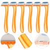 NOLITOY 6pcs Women Hair Removal for Arms Legs Intimate Areas Portable Trimmer Protective Cover for Smooth Precise Shaving Random Colors view 2