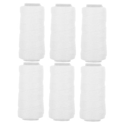 NOLITOY 6rolls Hair Removal Epilator Cotton Threads Soft Face Eyebrow Threading Replacement Thread
