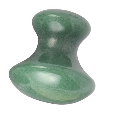 IWOWHERO 1pc Natural Gua Facial Massager Tool Ergonomic Mushroom Design for Scraping Relaxation and Skin Care Promotes Blood Circulation and Relieves Fatigue Green