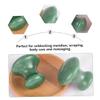 IWOWHERO 1pc Natural Gua Facial Massager Tool Ergonomic Mushroom Design for Scraping Relaxation and Skin Care Promotes Blood Circulation and Relieves Fatigue Green view 3