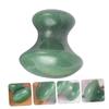 IWOWHERO 1pc Natural Gua Facial Massager Tool Ergonomic Mushroom Design for Scraping Relaxation and Skin Care Promotes Blood Circulation and Relieves Fatigue Green view 4