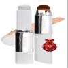 ELROEL Blanc Cover Cream Stick V White - Korean Color-Changing Foundation Stick with Volufiline - Medium to Full Coverage Dewy Finish Base Makeup - Dual-Ended with Detachable Brush (202 Natural) view 1