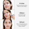 ELROEL Blanc Cover Cream Stick V White - Korean Color-Changing Foundation Stick with Volufiline - Medium to Full Coverage Dewy Finish Base Makeup - Dual-Ended with Detachable Brush (202 Natural) view 4