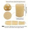 1Pcs Organic Loofahs Loofah Exfoliating Scrubber Natural Luffa Body Wash Sponge 8cm view 3