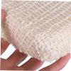 Baluue 2pcs Handle Cotton Linen Bath Brush for Exfoliating and Cleaning for Back Feet and Knees Soft Bristles for Gentle Massage and Lathering Body Wash view 4