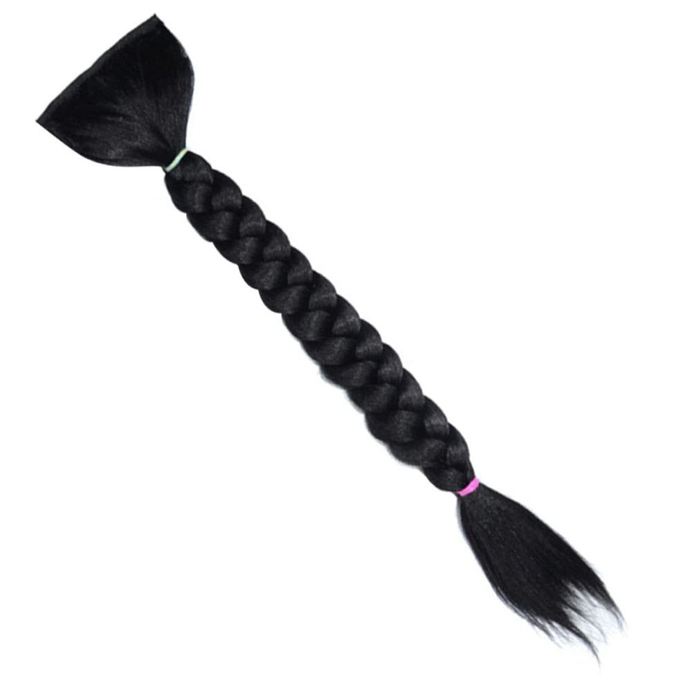 IWOWHERO Long Braided Ponytail Extension Heat-resistant Synthetic Hair Ponytail Hair Extensions for Women