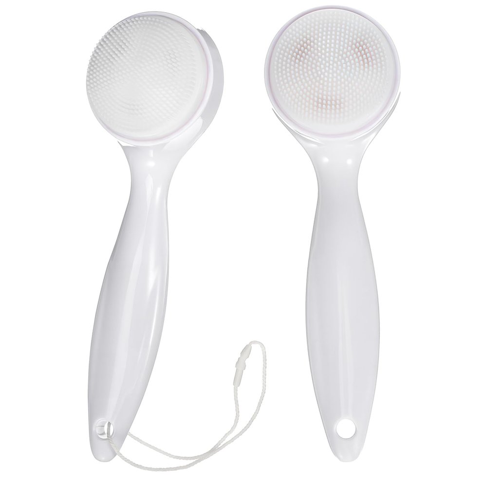 Didiseaon 2pcs Silicone Face Brush Exfoliating Brush for Treatment Facial Cleansing Gentle Massage for Face Neck