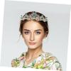 NULYLU Bridal Headpiece Design Gemstone Accents for Weddings Birthdays and Festivals Elegant Hair Accessory for Girls and Women view 3