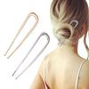 French Hair Pin Hair Pins for Women,2024 Upgrade French Twist Hair Pin Hair Pins,U Shaped Hair Pins Metal Vintage Hair Sticks French Hair Pin Hairstyle for Women (Gold and Silver) view 1