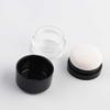 4 Pcs Empty Loose Powder Box Mini Travel Blusher Finishing Powder Jar Refillable Makeup Cosmetic Foundation Powder Case Container with Mirror and Mushroom Sponge Puff view 3