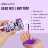 BOBISUKA Light Purple Face Body Paint Liquid Texture Washable Non Toxic Facepaint Fast Drying Foundation Makeup for Halloween Ursula Dabi Widowmaker Cosplay SFX Costume Party Large Capacity(130ml) view 2