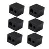 FRCOLOR 6pcs Dual Makeup Pencil Sharpeners for Eyebrow Eyeliner Lip Pencils Lightweight Compact Easy to Use with Lid for Less Mess Essential Makeup Tool for Travel and Daily Use view 1