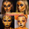 BOBISUKA Orange Face Body Paint Liquid Texture Washable Non Toxic Facepaint Fast Drying Foundation Makeup for or Halloween Pumpkin Cosplay SFX Costume Party Large Capacity(130ml) view 3