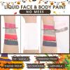 BOBISUKA Orange Face Body Paint Liquid Texture Washable Non Toxic Facepaint Fast Drying Foundation Makeup for or Halloween Pumpkin Cosplay SFX Costume Party Large Capacity(130ml) view 4