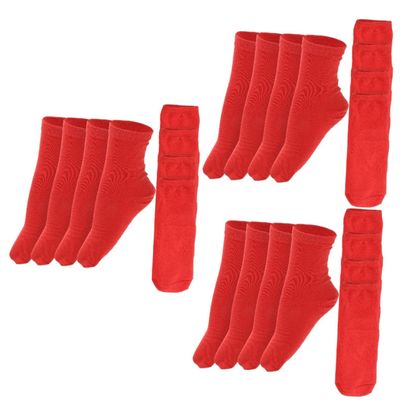 Anneome 12pairs Self-heating Cotton Massage Socks Elastic Thermal Foot Warmers for Men and Women Comfortable and Washable for Daily Use and