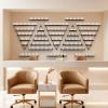 10PCS Triangular Cosmetic Display Shelves, 5 Tiers Triangular Cosmetic Display Rack, Wall Mounted Nail Polish Rack for Lipsticks and Perfumes, for Salon or Home, Black view 4