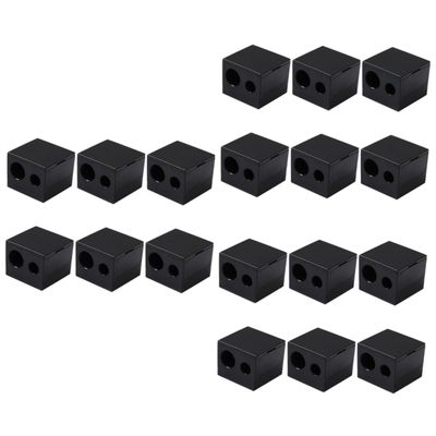 FRCOLOR 18pcs Dual Eyebrow and Cosmetic Pencil Sharpeners Portable Makeup Tool for Lip and Eyeliner Pencils Safe and Design Blade