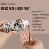 BOBISUKA Brown Face Body Paint Liquid Texture Washable Non Toxic Facepaint Fast Drying Foundation Makeup for Halloween Camo Hulk Hunting Cosplay SFX Costume Party Large Capacity(130ml) view 2