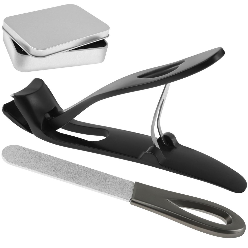 48Set Nail Clippers for Seniors with File Wide Jaw Fingernail Clippers Set Ergonomic Angled Head Toenail Clippers for Thick Nail Men Women Pregnant (48set)
