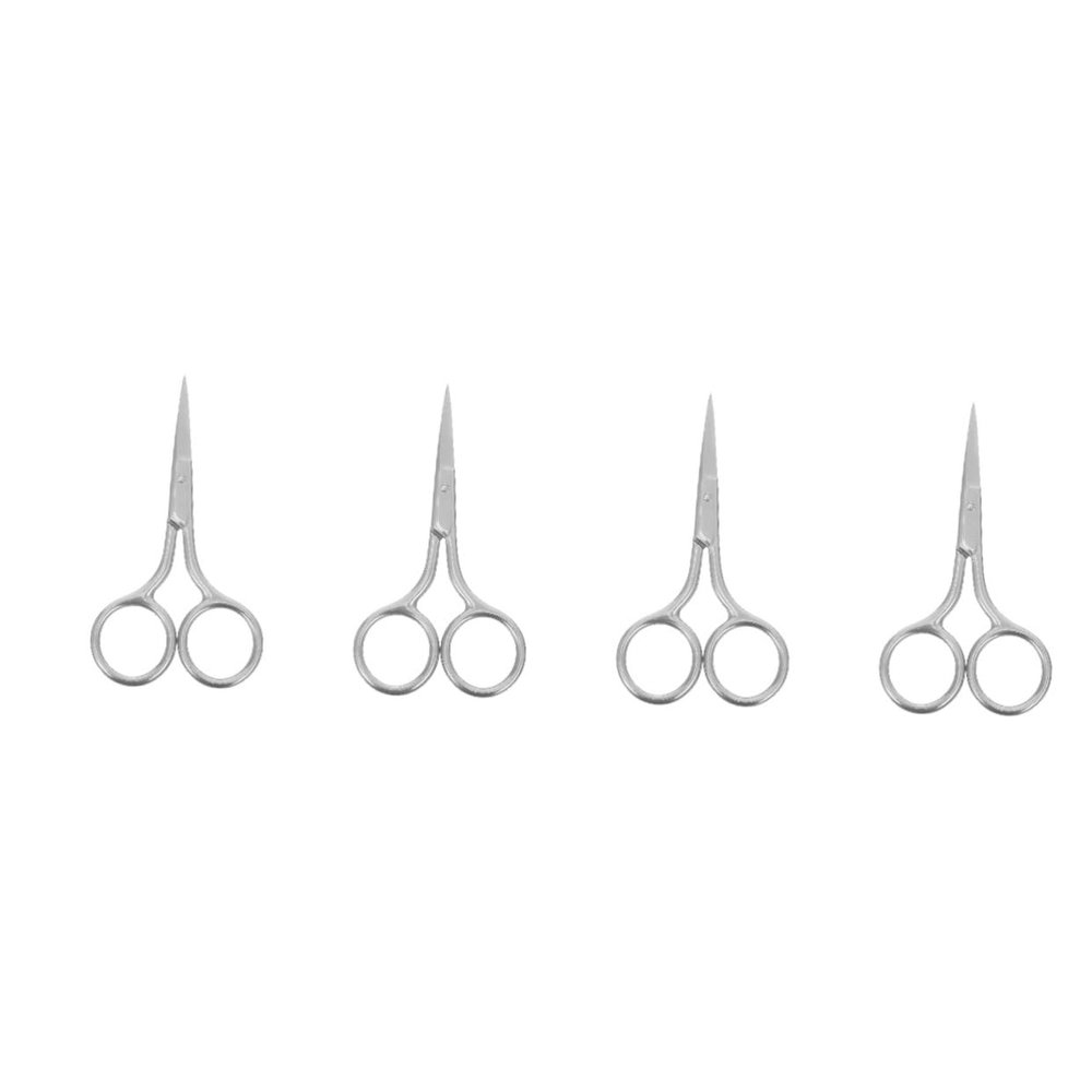 Didiseaon 4pcs Multi-function Grooming Scissor for Eyebrow and Nose Hair Trimming Beauty Scissors for Men and Women Compact Portable Design for Daily Grooming