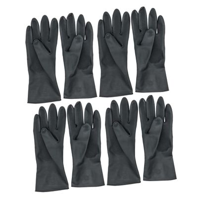 Didiseaon 4pair Long Barber Gloves Salon Hair Dyeing Gloves Skid for Hair Styling Mechanical Work Gardening Food Preparation