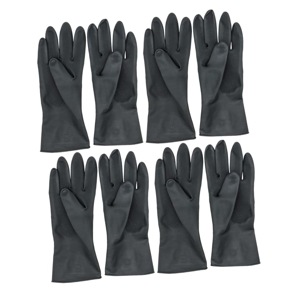 Didiseaon 4pair Long Barber Gloves Salon Hair Dyeing Gloves Skid for Hair Styling Mechanical Work Gardening Food Preparation