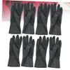 Didiseaon 4pair Long Barber Gloves Salon Hair Dyeing Gloves Skid for Hair Styling Mechanical Work Gardening Food Preparation view 4